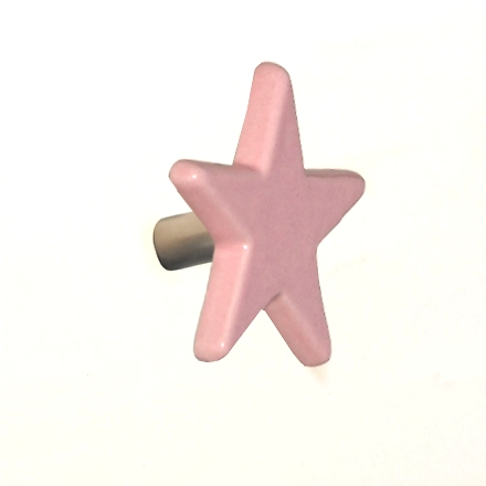 Shilpware Ceramic Star Hooks, Wall Cabinet Door Towel Robe Clothes Hooks for Hanging Kitchen Bathroom Home Hooks, Unique Design Hooks, Decorative Wall Hook-110016LPK