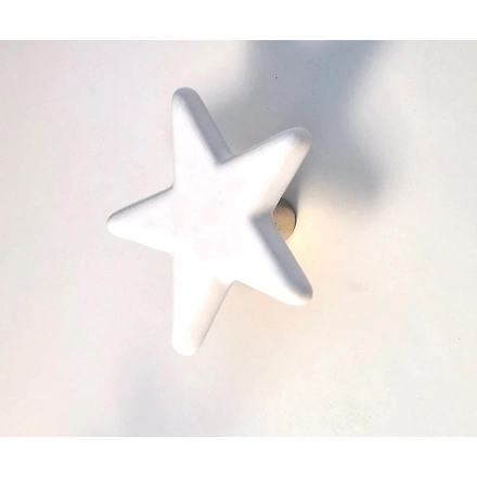 Shilpware Ceramic Star Hooks, Wall Cabinet Door Towel Robe Clothes Hooks for Hanging Kitchen Bathroom Home Hooks, Unique Design Hooks, Decorative Wall Hook-110017WE