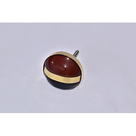SHILPWARE Gold Strip Multi Color Resin Cabinet Handmade/Designer and Traditional Drawer Knob-White-3