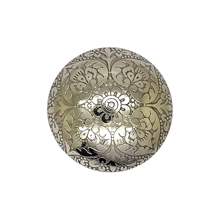 SHILPWARE Mughal Brass 38mm Knobs for Cabinets and Cupboards (Mughal Knob)-130001SL