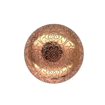 SHILPWARE Mughal Brass 38mm Knobs for Cabinets and Cupboards (Mughal Knob)-130001CP