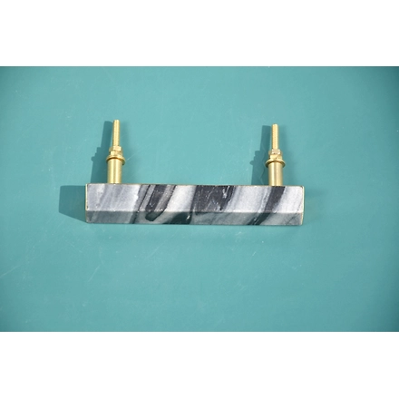 SHILPWARE SOLID Rectangular Marble Cupboard Handmade/Designer and Traditional Drawer Pull Draw Handles-White-3 Inch-2