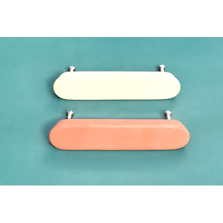 SHILPWARE Ceramic Kitchen Cupboard Handmade/Designer and Traditional Drawer Handles-Grey-4 Inch-2