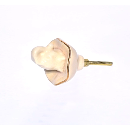 SHILPWARE Animal Shape Crackle Glaze Ceramic Cabinet Designer and Traditional Drawer Knobs-130043DN2