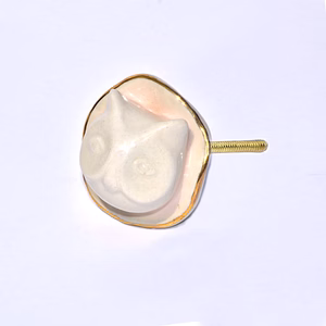 SHILPWARE Animal Shape Crackle Glaze Ceramic Cabinet Designer and Traditional Drawer Knobs