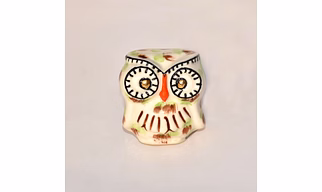 SHILPWARE Owl Shape Hand Painted Handmade Ceramic Cabinet  Designer and Traditional Drawer Knob