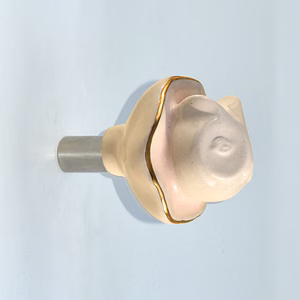 SHILPWARE Animal Shape Crackle Glaze Ceramic Designer and Traditional Wall Hook