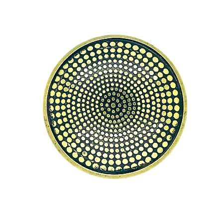 SHILPWARE Mughal Brass 42mm Knobs for Cabinets and Cupboards (Mughal Brass Black)-130004DN6