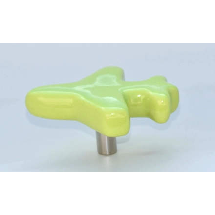 Shilpware Ceramic Aeroplane Hooks, Wall Cabinet Door Towel Robe Clothes Hooks for Hanging Kitchen Bathroom Home Hooks, Unique Design Hooks, Decorative Wall Hook-110014LGN