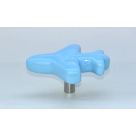 Shilpware Ceramic Aeroplane Hooks, Wall Cabinet Door Towel Robe Clothes Hooks for Hanging Kitchen Bathroom Home Hooks, Unique Design Hooks, Decorative Wall Hook-110014LBE