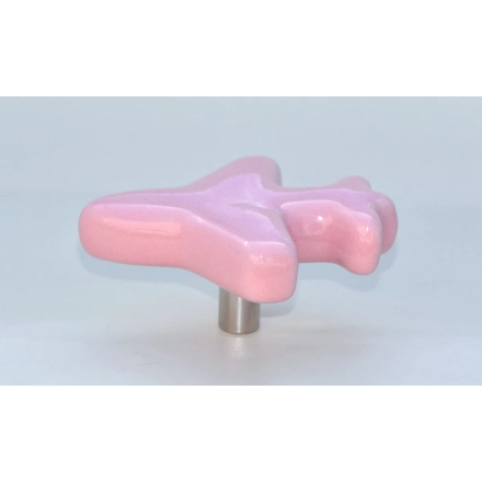 Shilpware Ceramic Aeroplane Hooks, Wall Cabinet Door Towel Robe Clothes Hooks for Hanging Kitchen Bathroom Home Hooks, Unique Design Hooks, Decorative Wall Hook-110014LPK