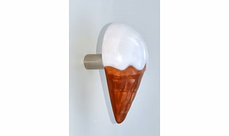 Shilpware Ceramic Icecream Hooks, Wall Cabinet Door Towel Robe Clothes Hooks for Hanging Kitchen Bathroom Home Hooks, Unique Design Hooks, Decorative Wall Hook