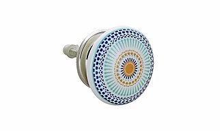 Shilpware Ceramic Vintage Shabby Chic Cupboard Drawer Door Knobs Pull Handles (Multicolour, 38 mm)