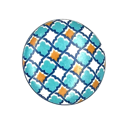 Shilpware Ceramic Vintage Shabby Chic Cupboard Drawer Door Knobs Pull Handles (Multicolour, 38 mm)-130050DN5
