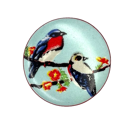Shilpware Ceramic Vintage Shabby Chic Cupboard Drawer Door Knobs Pull Handles (Multicolour, 38 mm)-130049DN3
