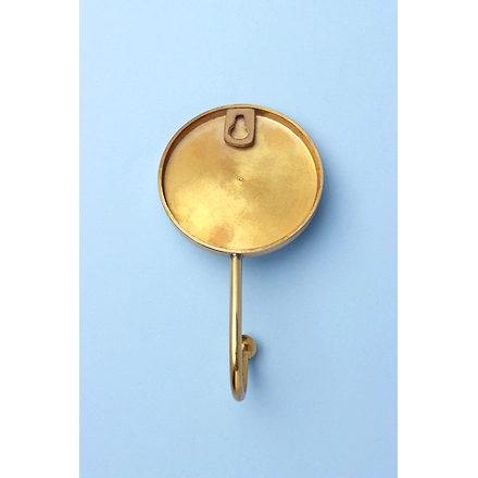 Shilpware MOTHER OF PEARL GOLD BRASS CIRCLE Single/DOUBLE END TowelHOOK-DN1-5