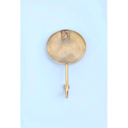 SHILPWARE MOTHER OF PEARL GOLD BRASS CIRCLE Single/DOUBLE END Towel  HOOK-DN1-4