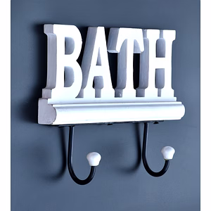 SHILPWARE BATH and KEYS Design Wooden Handmade/Designer and Traditional Hook Set