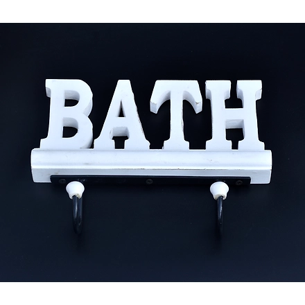 SHILPWARE BATH and KEYS Design Wooden Handmade/Designer and Traditional Hook Set-DN1-3