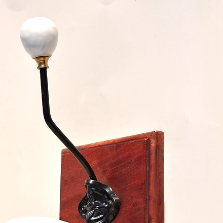 SHILPWARE Wooden with Ceramic Coat Handmade/Designer and Traditional Hook-DN1-3