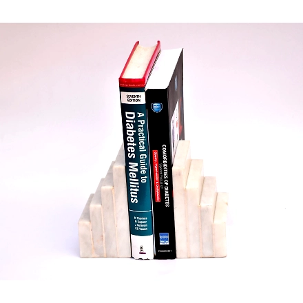 SHILPWARE Marble Bookends (Set of 2) MARBLE-150012