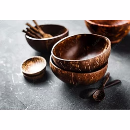 kala sanskruti coir prodcuts private limited coconut shell medium(500ml) bowls