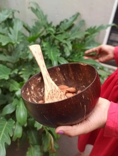 Coconut Wooden Candle Turrner Scoop fry &amp; Scoop Dosai(2 candle)-1