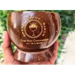 Kala Sanskruti Coir Prodcuts Private Limited Coconut Shell Bowl With Lid
