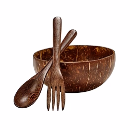 kala sanskruti coir products pvt.ltd. mini coconut bowl set (2 bowl+2 spoon)