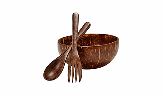 MINI COCONUT BOWL SET (2 BOWL+2 SPOON)