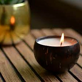 Kala Sanskruti Coir Products Pvt.Ltd. COCONUT SHELL CANDLE