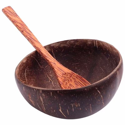 kala sanskruti coir products pvt.ltd. soup bowl with soup spoon
