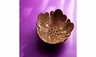 COCONUT SHELL SOAP DISH (SET OF 2)