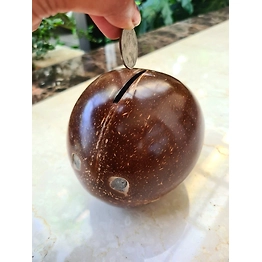 Kala Sanskruti Coir Products Pvt.Ltd. COCONUT SHELL PIGGY BANK (OPENABLE BOTTOM)