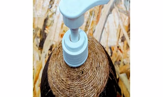 SHELL & COIR SOAP DISPENSER