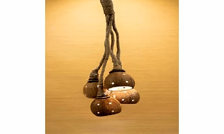 COCONUT NIGHT LAMP WITH BULB