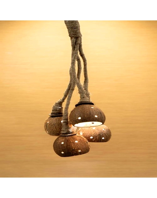 COCONUT NIGHT LAMP WITH BULB-KSCPPL-033