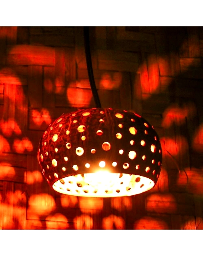 COCONUT NIGHT LAMP WITH BULB-2