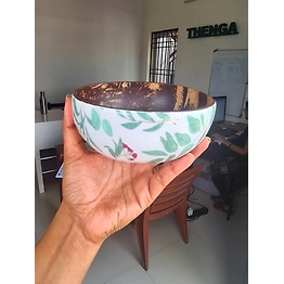 Kala Sanskruti Coir Products Pvt.Ltd. COCONUT SHELL CERAMIC BOWL
