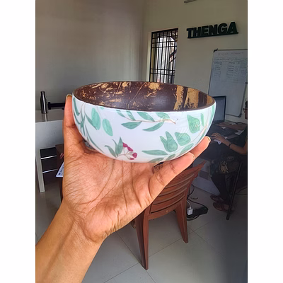 kala sanskruti coir products pvt.ltd. coconut shell ceramic bowl