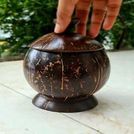 kala sanskruti coir products pvt.ltd. coconut packing container (tight lid)