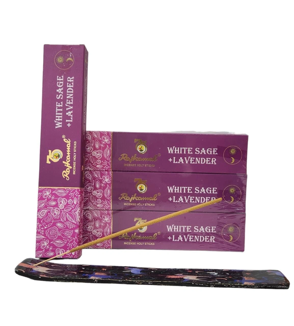 Rajkamal Premium Holy Incense Sticks White Sage &amp; Lavender Pack Of 12-11941954