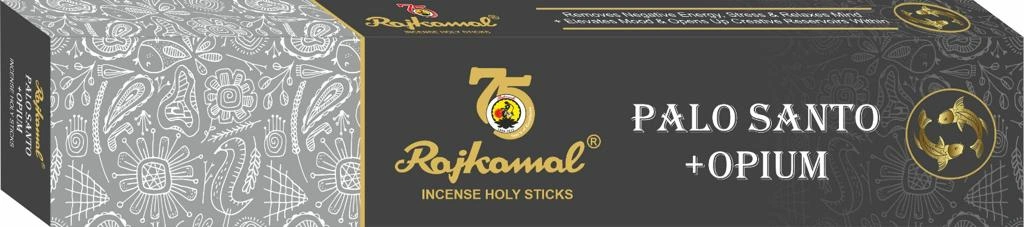 Rajkamal Premium Holy Incense Sticks Palo Santo &amp; Opium Pack Of 12-2