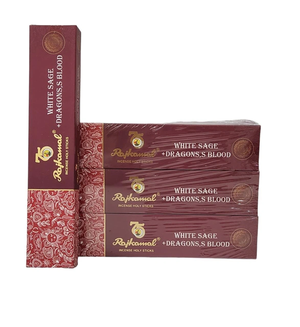 Rajkamal Premium Holy Incense Sticks White Sage &amp; Dragon's Blood Pack Of 12-1