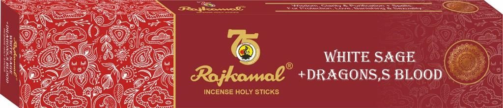 Rajkamal Premium Holy Incense Sticks White Sage &amp; Dragon's Blood Pack Of 12-2