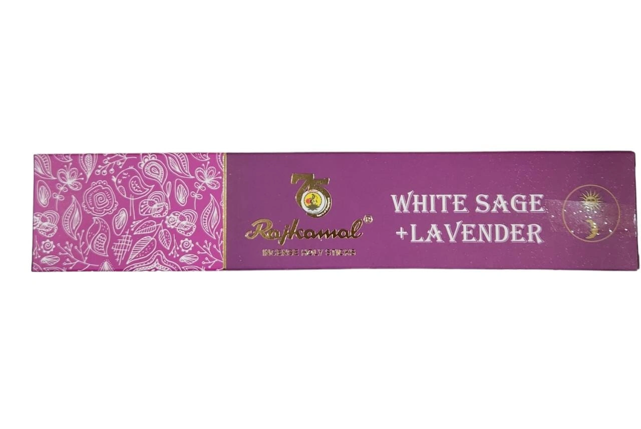 Rajkamal Premium Holy Incense Sticks White Sage &amp; Lavender Pack Of 12-1