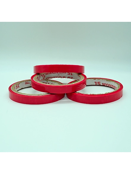 Colour Packing Tape-Half Inch-Red-1