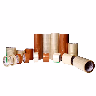 brown & transparent tape
