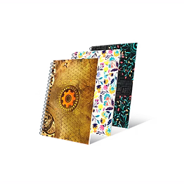 spiral notebook hard cover 96 pages