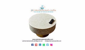 Bone inlay coffee table